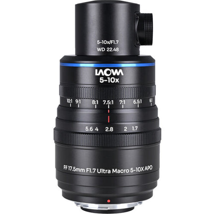 Venus Optics Laowa Aksen 17.5mm f1.7 Objetivo Ultra Macro APO 5-10x para Nikon F con Iluminación Coaxial