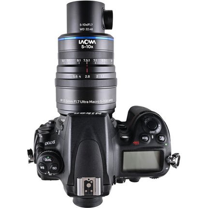 Venus Optics Laowa Aksen 17.5mm f1.7 Objetivo Ultra Macro APO 5-10x para Nikon F con Iluminación Coaxial