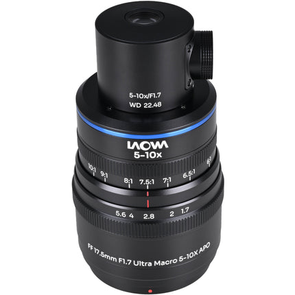 Venus Optics Laowa Aksen 17.5mm f1.7 Objetivo Ultra Macro APO 5-10x para Nikon F con Iluminación Coaxial