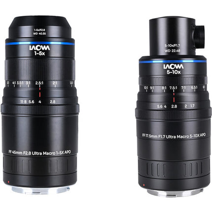 Venus Optics Laowa Aksen 45mm y 17.5mm Lentes Ultra Macro APO Canon RF