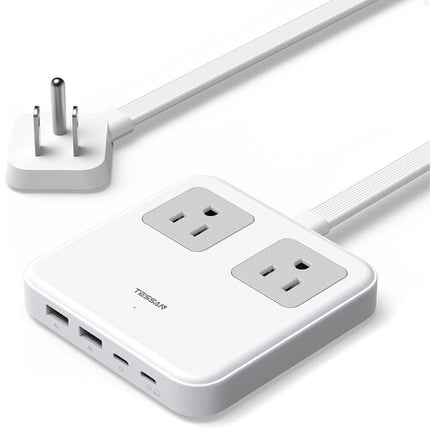 Tessan TS-PS12US00-GR Estación de Carga 67W 2 AC 4 USB Compacta