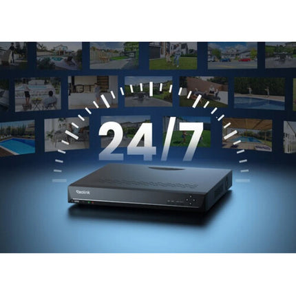 Reolink NVS8-8MB2AFB2 Sistema de Seguridad 8 Canales 4K 2TB HDD 4 Cámaras 8MP Blanca