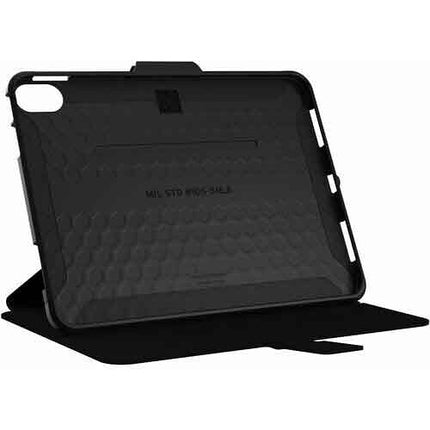 Urban Armor Gear Scout Folio para iPad 10.9" 10ª Gen 2022 Negro con soporte y almacenamiento para Apple Pencil