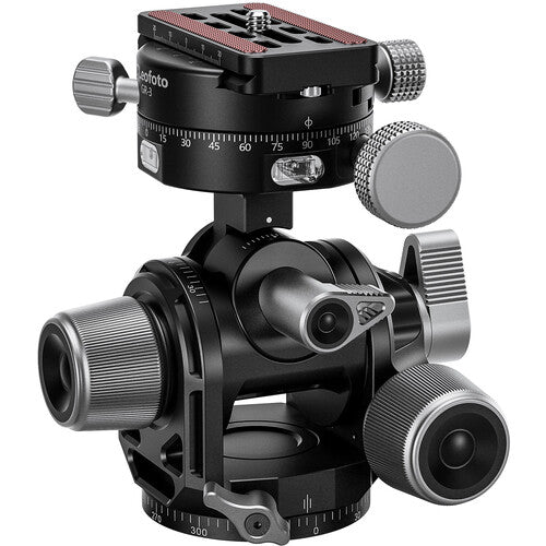 Leofoto G4PROM Cabezal de Precisión con Adaptador Panorámico 360° y Carga 20 kg