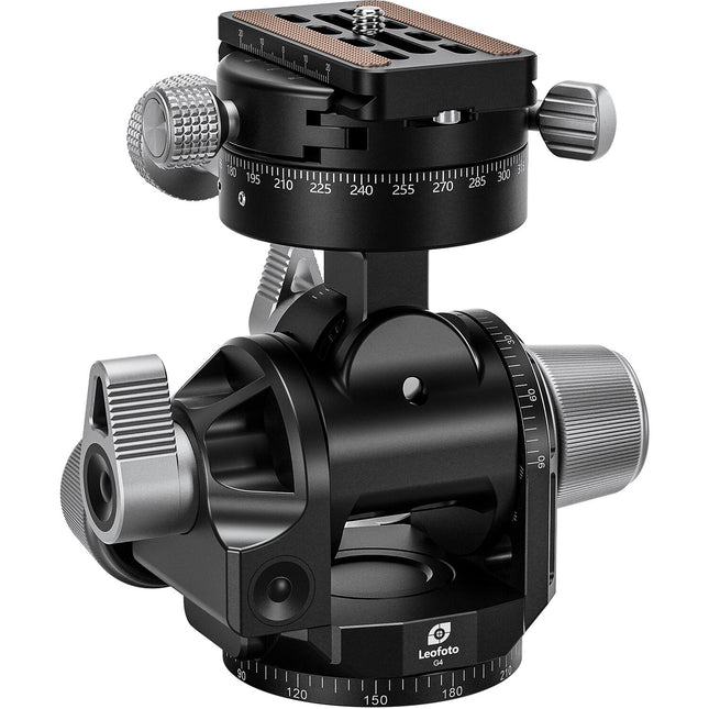 Leofoto G4PROM Cabezal de Precisión con Adaptador Panorámico 360° y Carga 20 kg