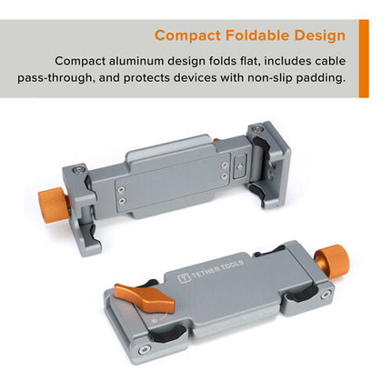 Tether Tools AeroTrac Sistema de Montaje para Tablets y Teléfonos 3.5 a 9.3 Pulgadas con Mini Ball Head y Adaptador Arca-Type