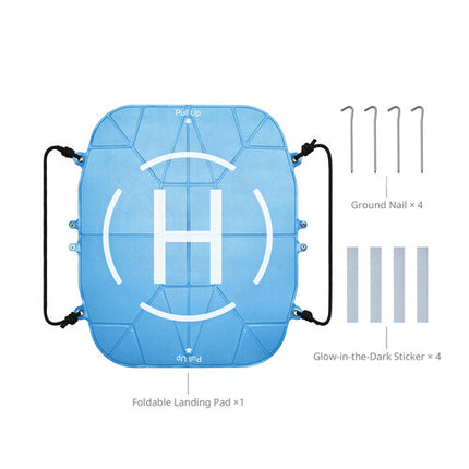 SmallRig Foldable Landing Pad plegable para drones 27.6 x 24.8 pulgadas con correas y estacas