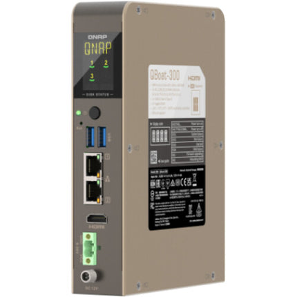 QNAP QBoat-300 Hub de Datos Edge 3 Bahías con CPU Quad-Core y 4GB RAM