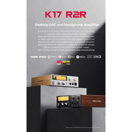 FiiO K17 R2R DAC y amplificador de auriculares 24+5 bits 4W negro