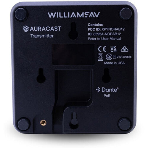 Williams AV Infinium T1 Auracast Transmisor inalámbrico multicanal baja latencia