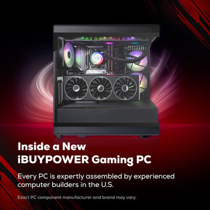 iBUYPOWER Y40 PRO PC Gaming Negro Ryzen 7 4.7 GHz 32GB RAM 1TB SSD RTX 5070