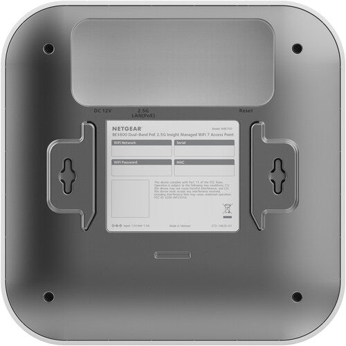 NETGEAR Engage WBE708 BE5000 Punto de Acceso Wi-Fi 7 Dual Band 5 Gb/s 2.5G PoE+
