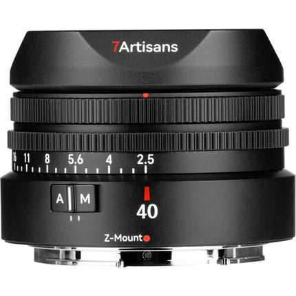 7Artisans AF 40mm f2.5 Lente para Nikon Z F2.5 a F16 Distancia 15.7"