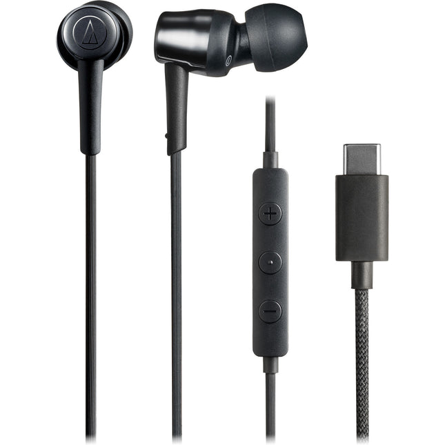 Audio-Technica ATH-CKD30CBK Auriculares In-Ear USB-C 10mm Control y Micrófono