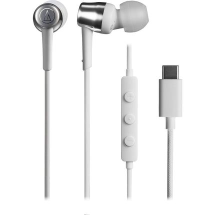 Audio-Technica ATH-CKD30CWH Auriculares In-Ear USB-C Drivers 10mm Blanco
