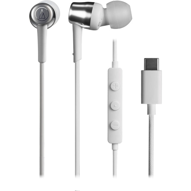 Audio-Technica ATH-CKD30CWH Auriculares In-Ear USB-C Drivers 10mm Blanco