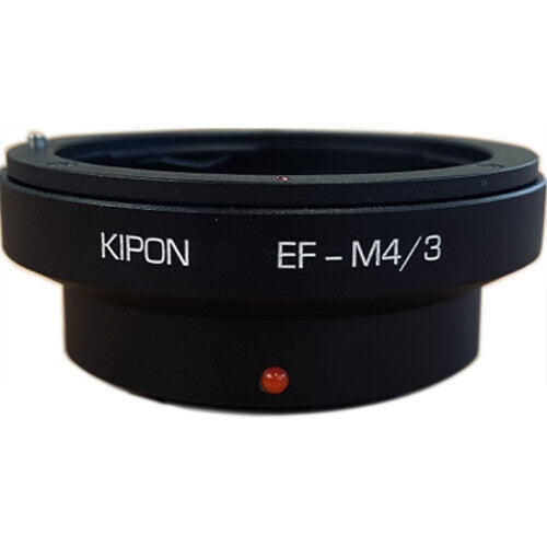 KIPON Adaptador de Montura para Lentes Canon EF a Micro Cuatro Tercios con Enfoque Infinito y Construcción de Aluminio y Latón