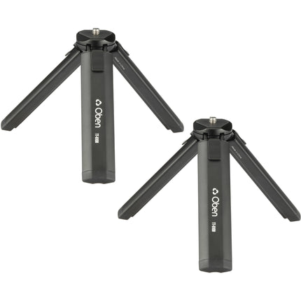 Oben TT-610B Trípode de Mesa de Aluminio 6.6 lb Capacidad 4 Pulgadas Alto 2 Pack