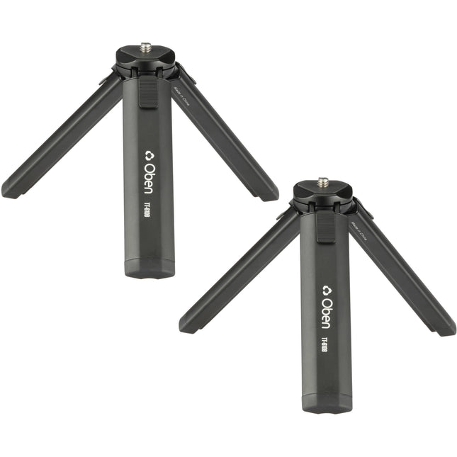 Oben TT-610B Trípode de Mesa de Aluminio 6.6 lb Capacidad 4 Pulgadas Alto 2 Pack