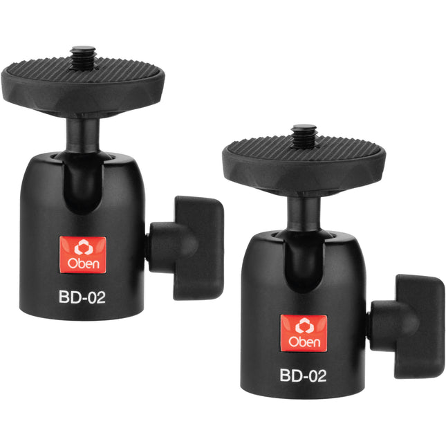 Oben BD-02 Mini Cabezal de Bola 2 Pack Capacidad 3 kg Ajuste 90°
