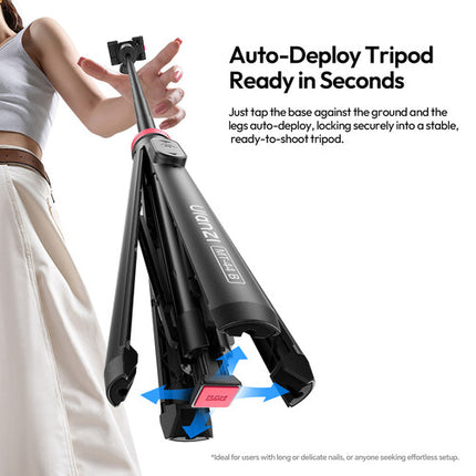 Ulanzi MT-44 B Soporte 2 en 1 Quadpod y Selfie Stick 3.3 lb con Control Remoto Bluetooth