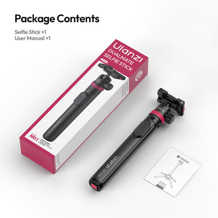 Ulanzi MT-44 B Soporte 2 en 1 Quadpod y Selfie Stick 3.3 lb con Control Remoto Bluetooth
