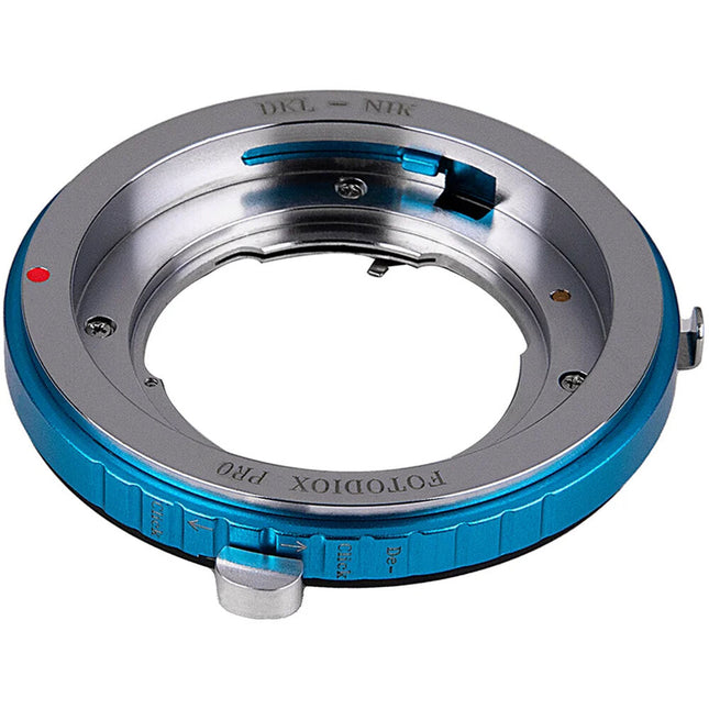 FotodioX Pro Adaptador de Montura DKL a Nikon F en Latón Acero inoxidable