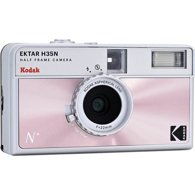 Kodak Ektar H35N Cámara de Medio Formato 35mm con Flash Batería AAA y Película Ultramax Expirada