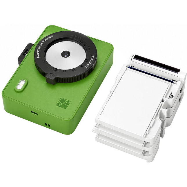 Hanin M5S Cámara Instantánea Verde con Kit de Film 20 Exposiciones 2MP 300 dpi