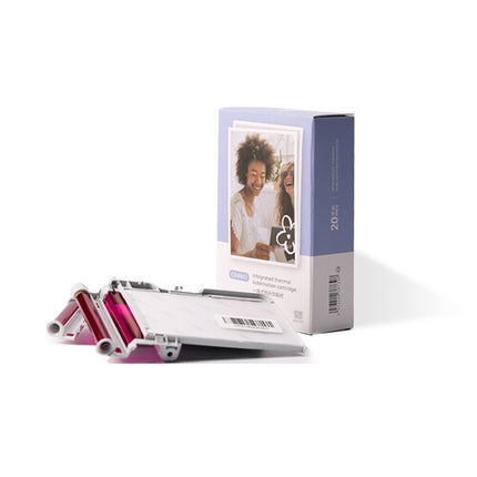 Hanin GML-00-4 Papel Fotográfico 2 x 3" 2 Paquetes 40 Hojas Sublimación Dye