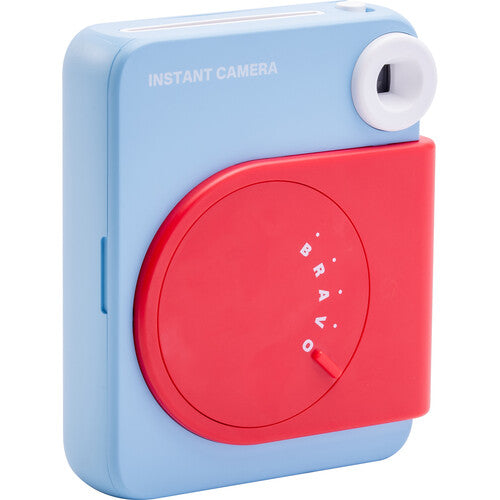 Hanin M6 Cámara Instantánea con Kit de Película 2MP 20 Exposiciones Roja Azul