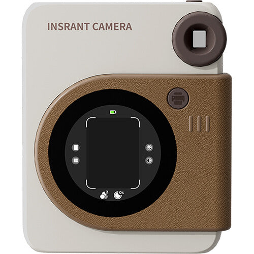 Cámara Instantánea Hanin M6 Pro 2MP Pantalla 1.8" Kit de Películas 20 Exp. Marrón