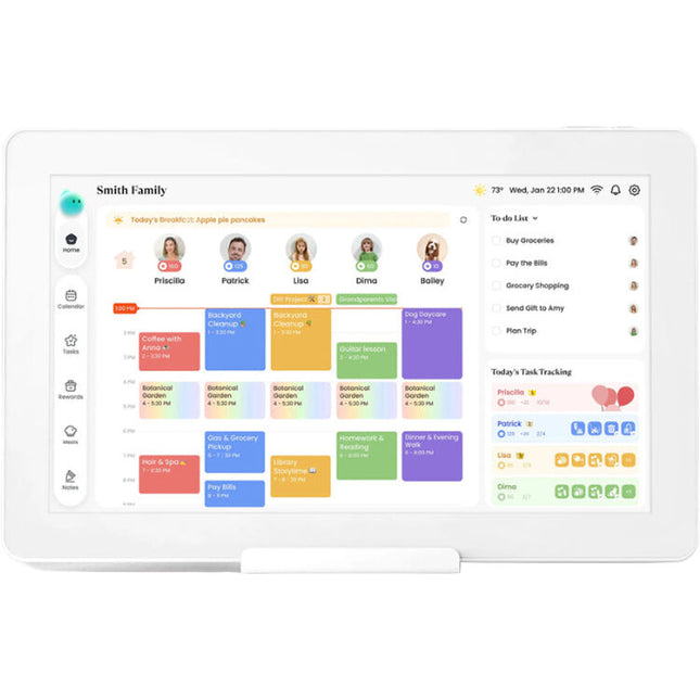 Cozyla Calendar Neo 15.6 pulgadas Pantalla con soporte de escritorio y sincronización avanzada