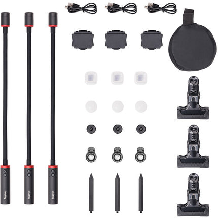 SmallRig RM 03 Kit de Iluminación LED para Fotografía Macro 5 LEDs 140 Minutos IP54