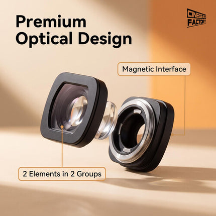 CineGearFactory Lente Macro para DJI Osmo Pocket 3 y 4 10x 0.98-1.6