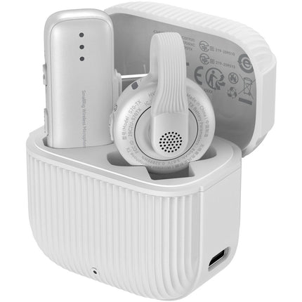 SmallRig S70-C1 Micrófono Inalámbrico USB-C 2.4 GHz Blanco 8h Batería Estuche Carga