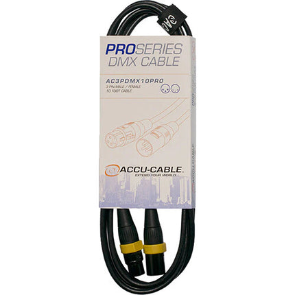 ADJ DMX Pro Series Cable DMX 3-Pin XLR 3 metros PVC resistente