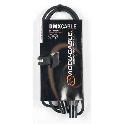 ADJ AC3PDMX Cable DMX 3 Pin XLR 3 pies con garantía limitada