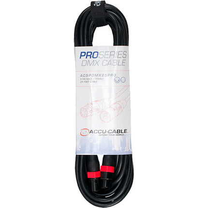 ADJ AC5PDMX25PRO Cable DMX 5 Pines 7.6 m Profesional 22 AWG Pro Series