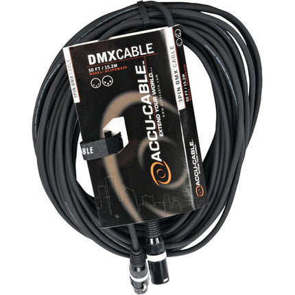 ADJ Accu-cable Cable DMX 3 pines 22 AWG 15 m PVC para luces