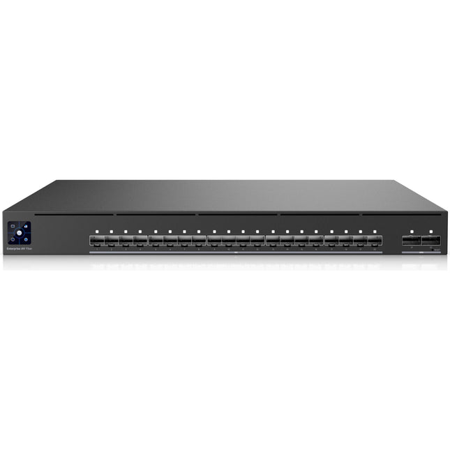 Ubiquiti Enterprise Audio Video Switch 22 Puertos SFP+ 10G 800Gbps 1.3" Pantalla