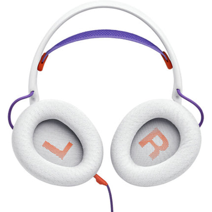 JBL Quantum 250 Auriculares para juegos blancos con drivers 50mm micrófono desmontable