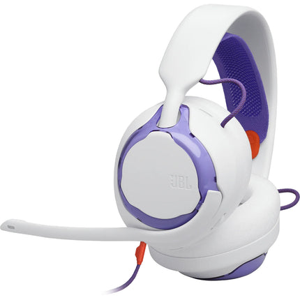 JBL Quantum 250 Auriculares para juegos blancos con drivers 50mm micrófono desmontable