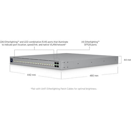 Ubiquiti UniFi Enterprise Campus 24S Switch Gestionado 24 Puertos Multi-Gig PoE 1050W Rack