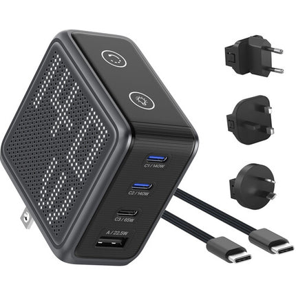 BMX GanSta Pixel Cargador USB 4 Puertos 140W con Pantalla LED