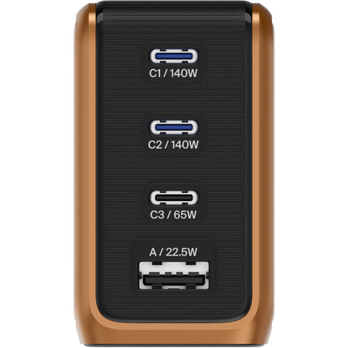 Cargador USB BMX GanSta Pixel 140W 4 Puertos con Pantalla LED