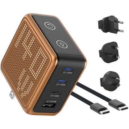 Cargador USB BMX GanSta Pixel 140W 4 Puertos con Pantalla LED