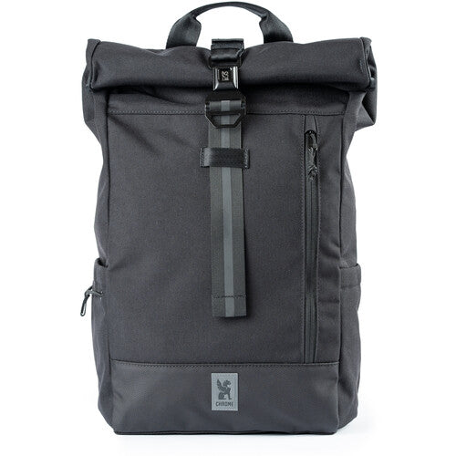 Chrome Industries Initiate Mochila Rolltop Negra 26L con Funda para Laptop Acolchada