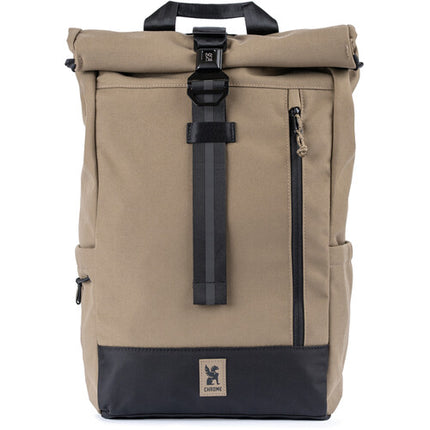 Chrome Industries Initiate Rolltop Mochila Coyote 26L con Funda Acolchada para Laptop y Porta Botellas