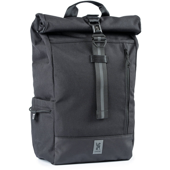Chrome Industries Initiate Mochila Rolltop Negra 26L con Funda para Laptop Acolchada